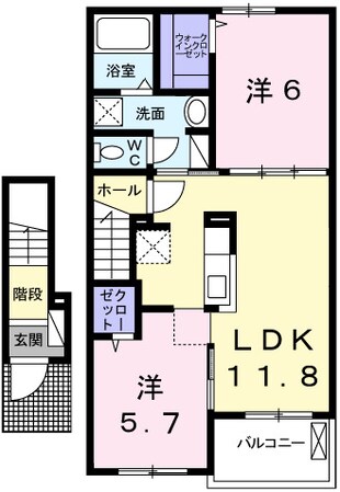 タップ　アルファＢの物件間取画像